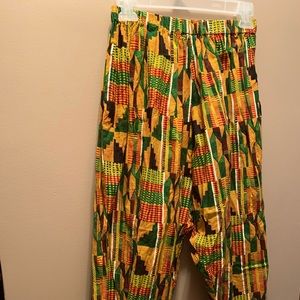African print pants